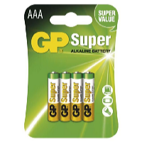 GP Batteries Alkalická baterie GP 1,5V AAA 4 ks