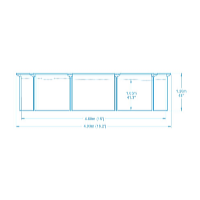 Bestway Bazén s pevnou stěnou 4,6 x 1,2 m