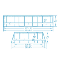 Bestway Bazén Power Steel 4,27 x 2,5 x 1 m set včetně příslušenství