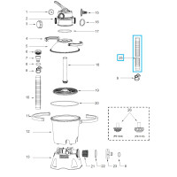 Bestway Bazénová hadice bílá 0,7 m / 32 mm