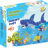 Kids World 3D pěnové puzzle Mořský svět