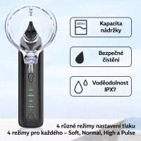 Wellife Elektrický čistič uší PURE WASH OME01 černý