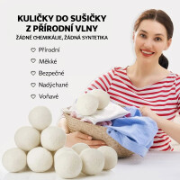 MAXXX Vlněné koule do sušičky NaturalPro 3 ks