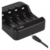 Emos Nabíječka baterií pro 4 x AA/AAA, 300 mA, napájení USB 5V/1A, BCN-40