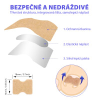 Wellife Náplasti proti zarůstání nehtů 100 ks