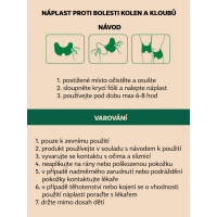 Wellife Náplasti proti bolesti kolen a kloubů 12 ks