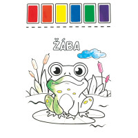 Concorde Omalovánky s vodovkami - Veselá zvířátka A4