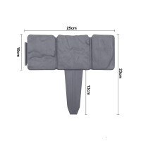 Garden King Zahradní plastový obrubník s imitací kamene 10 ks