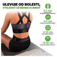 Wellife Akupresurní podložka VITAL FIT 68 x 42 cm, béžová