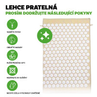 Wellife Akupresurní podložka VITAL FIT 68 x 42 cm, béžová