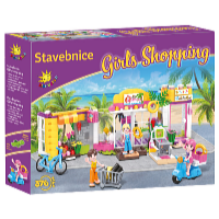 Kids World Stavebnice Girls Shopping 376 ks