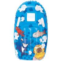 Bestway Nafukovací surf s držadly Animated 99 x 51 cm modrá