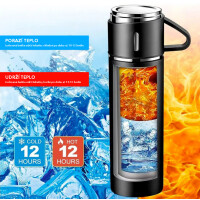 De Gusto Termoska se 3 hrnky HOT&COLD 500 ml