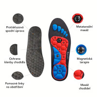 Wellife Akupresurní vložky do bot MAGNETIC vel. M