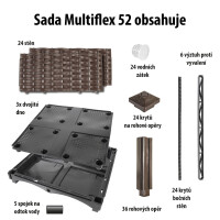 Garden King Modulární vyvýšený záhon MULTIFLEX 52