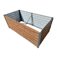 Garden King Vyvýšený záhon AGRO BED 200 x 77 x 100 cm, 3D design dřevo, kov