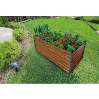 Garden King Vyvýšený záhon AGRO BED 200 x 77 x 100 cm, 3D design dřevo, kov