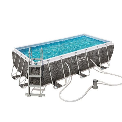 Bazén Power Steel Rattan 4,04 x 2,01 x 1 m set včetně příslušenství