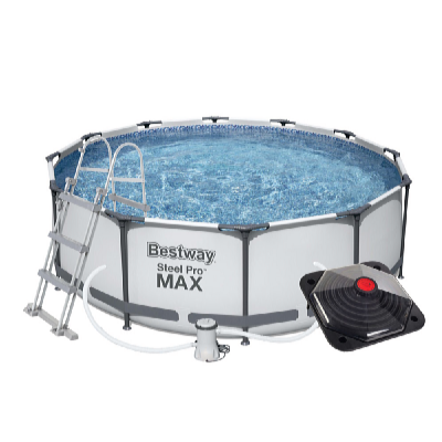 Bazén Steel Pro Max 3,66 x 1 m set s příslušenstvím a solárním ohřevem pyramidovým