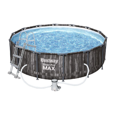 Bazén Steel Pro Max Wood 3,66 x 1 m set včetně příslušenství