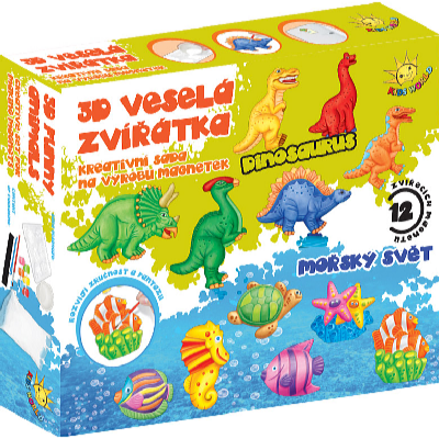 3D veselá zvířátka, výroba magnetek