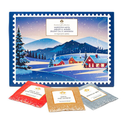 Dárková kolekce čajů, 3 příchutě, obálka 12 x 2 g