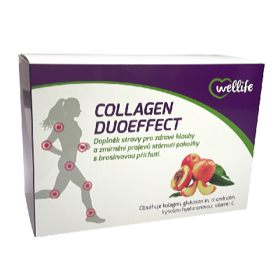 COLLAGEN DuoEFFECT sáčky s broskvovou příchutí 30 x 4,7 g