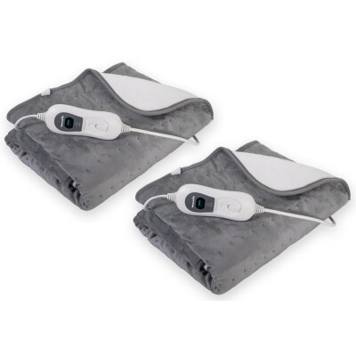 HomeLife Elektrická vyhřívaná deka 150 x 80 cm sada 2 ks