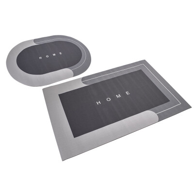 HomeLife Koupelnová absorpční předložka sada 40 x 60 cm ovál + 50 x 80 cm obdélník 