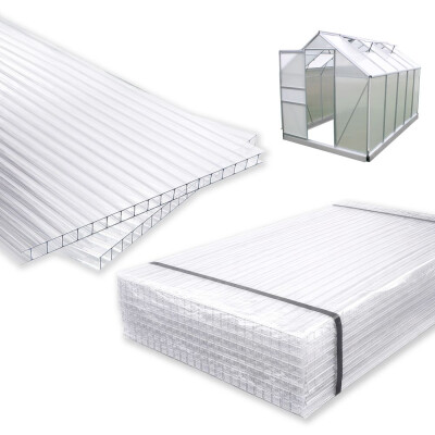 Polykarbonátový skleník - výplně 380 x 190 x 195 cm B