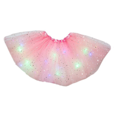 Kids World LED svítící sukně Glow Princess růžová