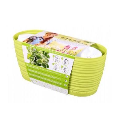 Nohel Garden Truhlík ZAHRÁDKA SAHARA - OREGÁNO substrát + osivo 27 cm