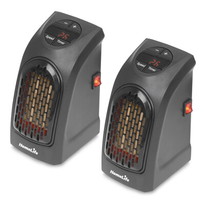 HomeLife Teplovzdušný ventilátor MINI HEATER KLW-007A sada 2 ks