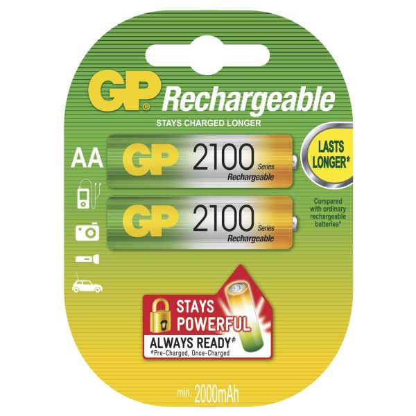 GP Batteries Nabíjecí baterie GP NiMH AA 2 ks