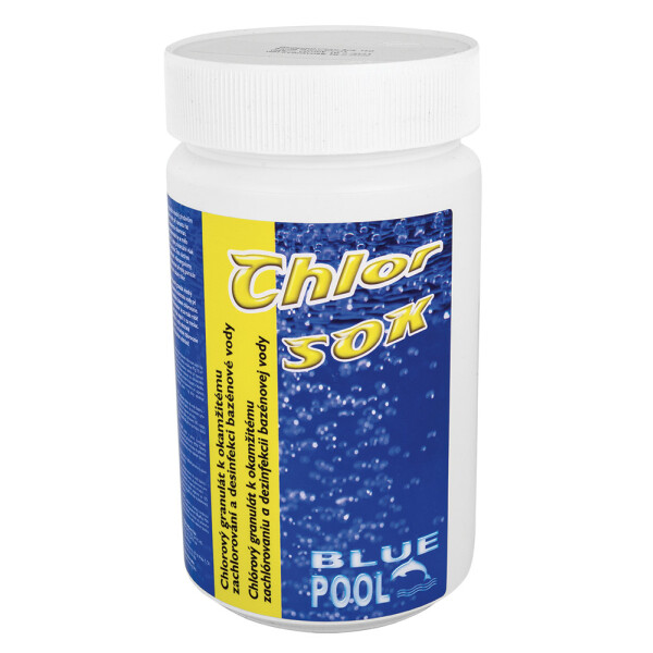 BluePool Bazénový chlor šok granulát 1 kg
