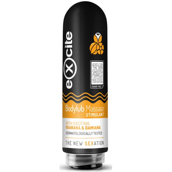 Diet Esthetic Lubrikační a masážní gel s damiánou a guaranou Excite Stimul 200 ml