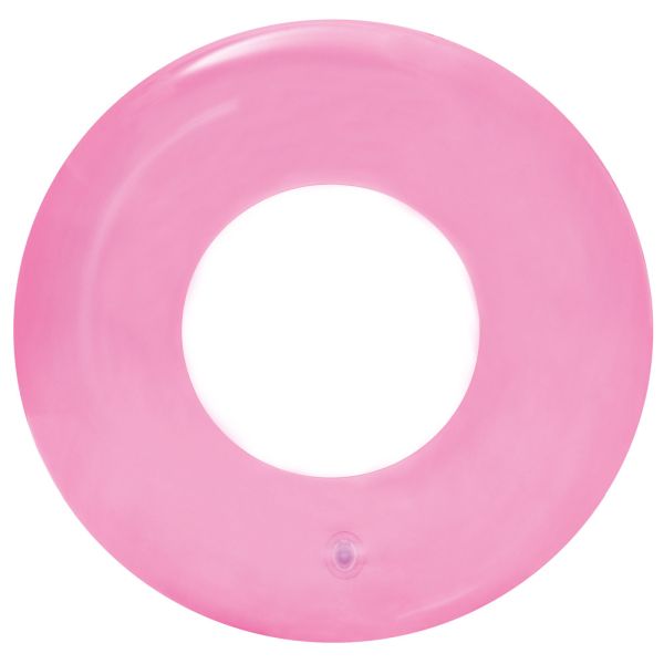 Bestway Nafukovací kruh Transparent 51 cm růžová
