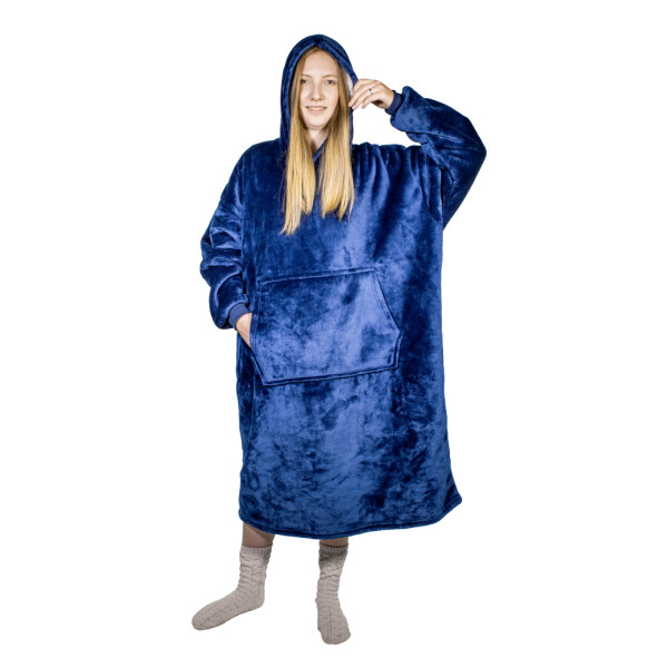 HomeLife Televizní mikina s kapucí HOODIE, S-XXL modrá