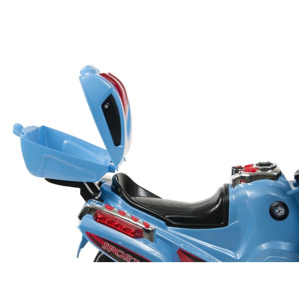 Kids World Dětská elektrická motorka Rallye modrá