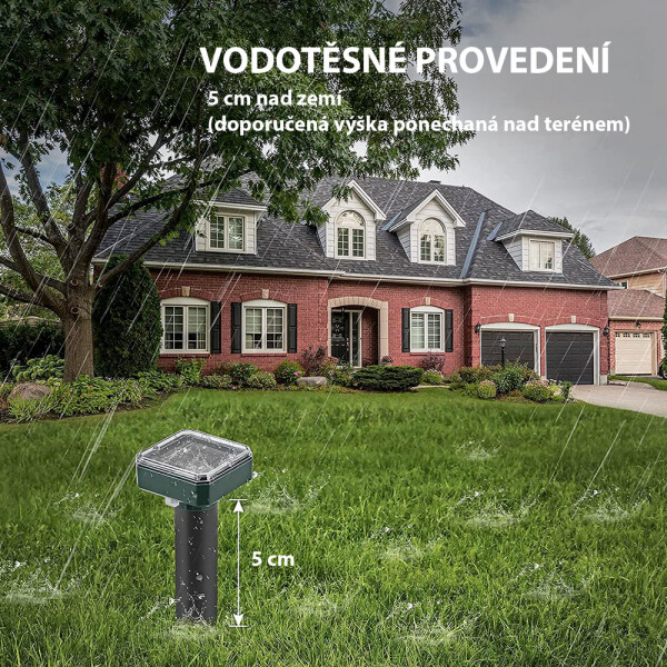 Garden King Solární odpuzovač krtků Quadro SD-SL080A 2 ks